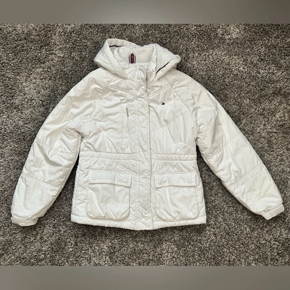 Tommy Hilfiger kids white puff Jacket